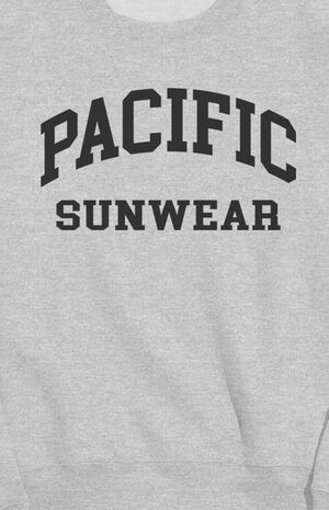 Heather Grey Pacific Sunwear Crew Neck Sweatshirt image number 2