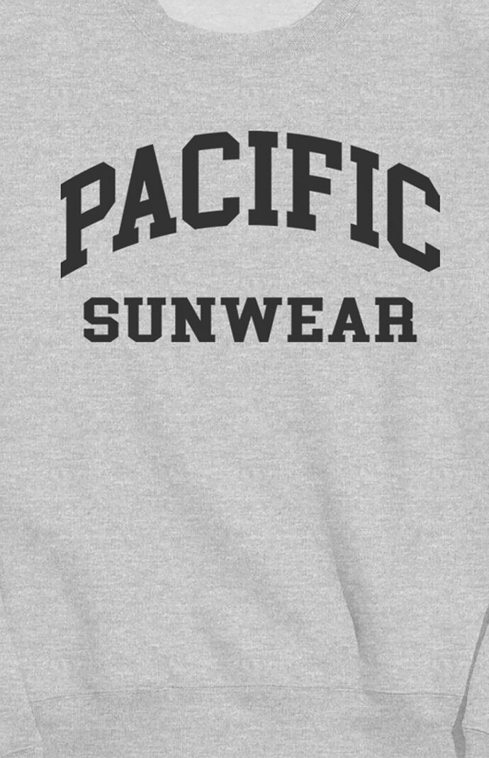 Heather Grey Collegiate Logo Sweatshirt