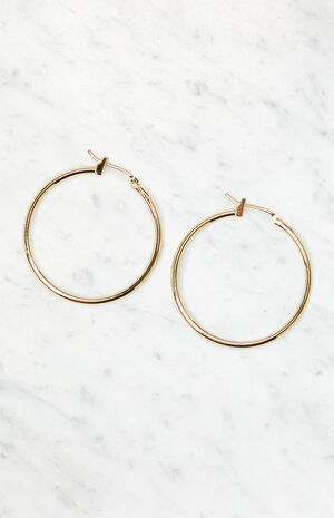 Small Thin Hoop Earrings image number 1