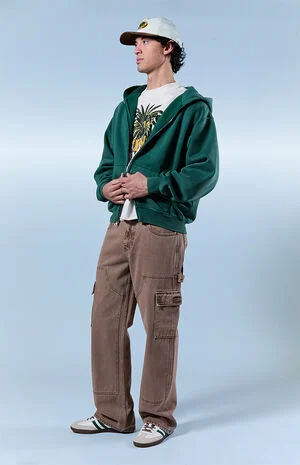 Dylan Baggy Jeans Cargo Carpenter Washed Brown image number 1