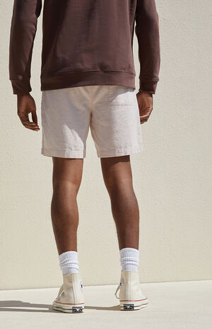 Eco Violet Linen Volley Shorts image number 5