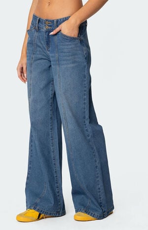 Charlie Panel Stitch Low Rise Jeans Charlie Panel Stitch Low Rise Jeans image number 3