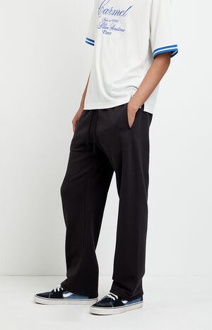 Black Johnny Fleece Straight Sweatpants image number 3