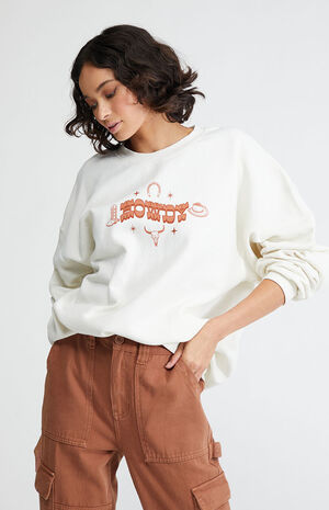 Howdy Crew Neck Oversized Sweatshirt image number 2