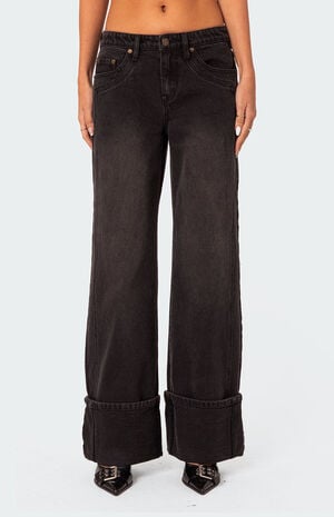 Vesper Cuffed Low Rise Jeans image number 2