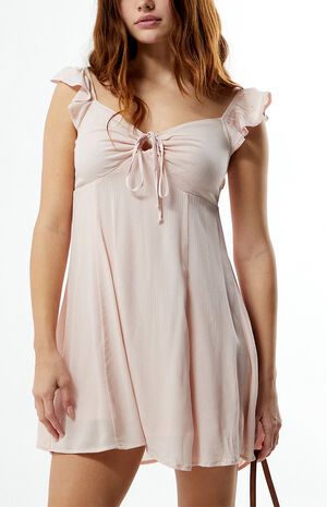 Keyhole Babydoll Mini Dress image number 2