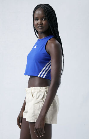 Off White Low Rise Cargo Shorts image number 3