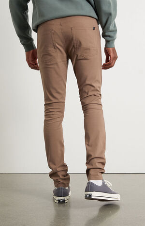 Khaki Skinny Comfort Stretch Jeans image number 4