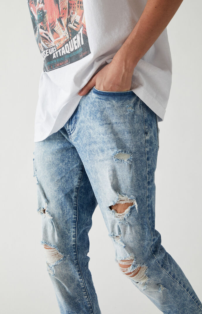 Medium Indigo Stacked Skinny Jeans