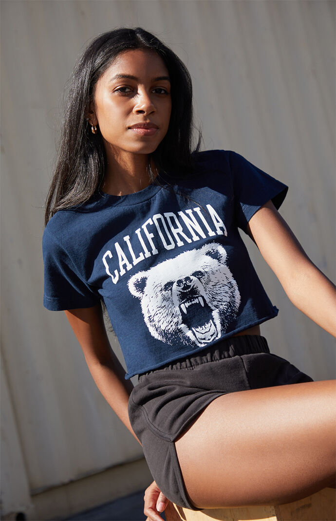 California Bear Cropped T-Shirt