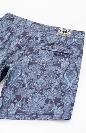 Jean Navy Paisley 9.5" Boardshorts image number 4