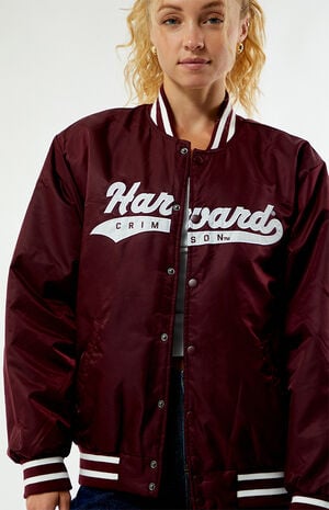 Harvard Crimson A-Game Varsity Bomber Jacket image number 2