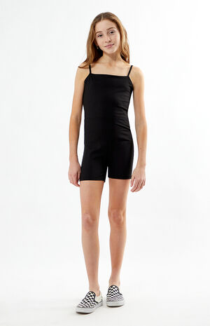 PAC WHISPER Active Black Crossback Short Onesie image number 4