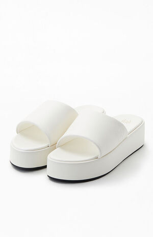 Women's Cream Kacey Platform Mules image number 2