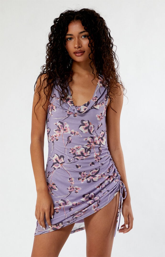 LA Hearts Mesh Cinch Mini Dress | PacSun