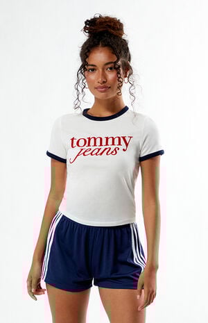 Script Slim Ringer T-Shirt