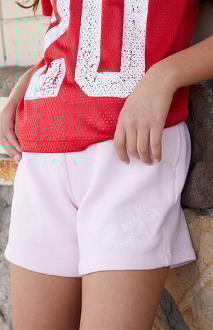 Rose Embroidered Sweat Shorts image number 2