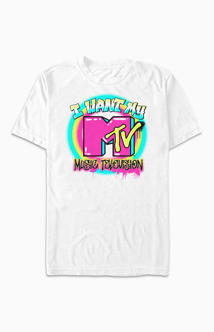 Neon Graffiti MTV T Shirt PacSun