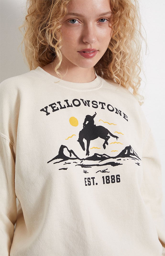 Yellowstone Sunset Crew Neck Sweatshirt PacSun