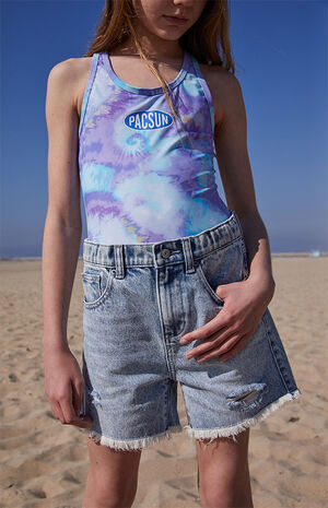 Ripped Denim Shorts image number 2