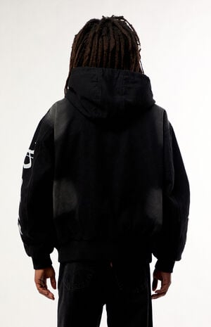 Outliers Distressed Zip Up Hoodie image number 4