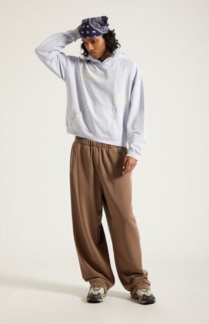 Brown Fleece Extreme Baggy Sweatpants image number 6