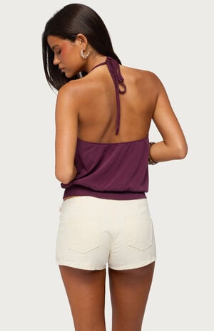 Bondi Cinched Waist Halter Top image number 3