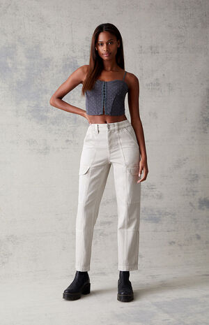 Gray Utility Cargo Pants image number 5