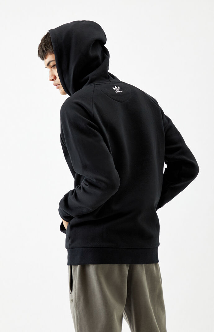 Black & White 3D Trefoil Hoodie