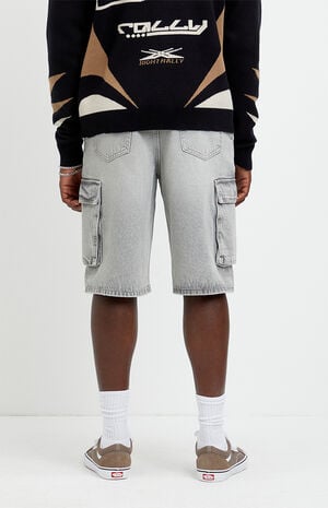 Austin Extreme Baggy Jean Shorts Cargo Gray image number 4