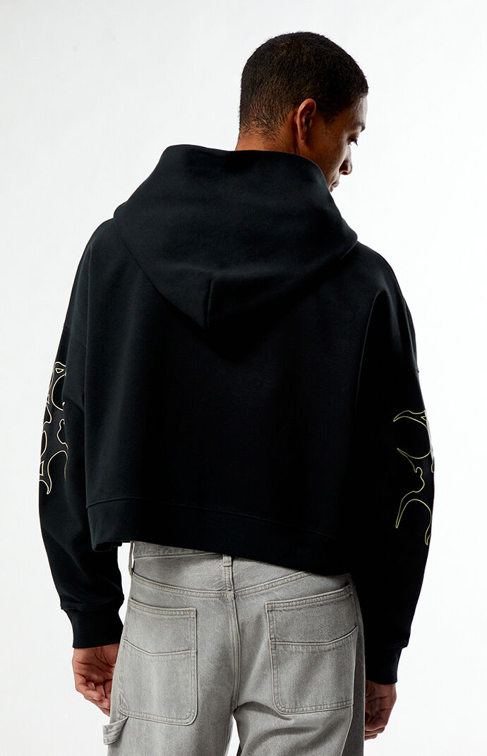 Pacsun Obscura Cropped Full Zip Hoodie