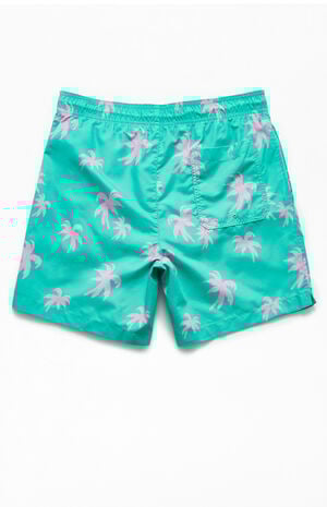 Pink Palms 17" Swim Trunks image number 2