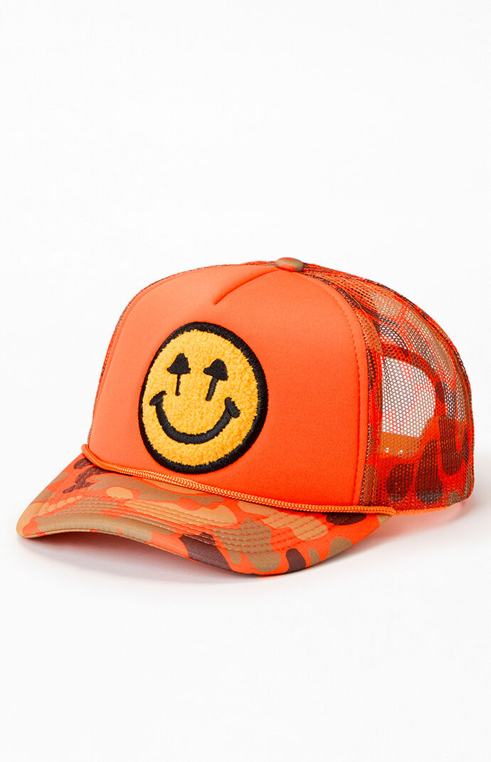 Happy Caps Happy Face Camo Foam Trucker Hat