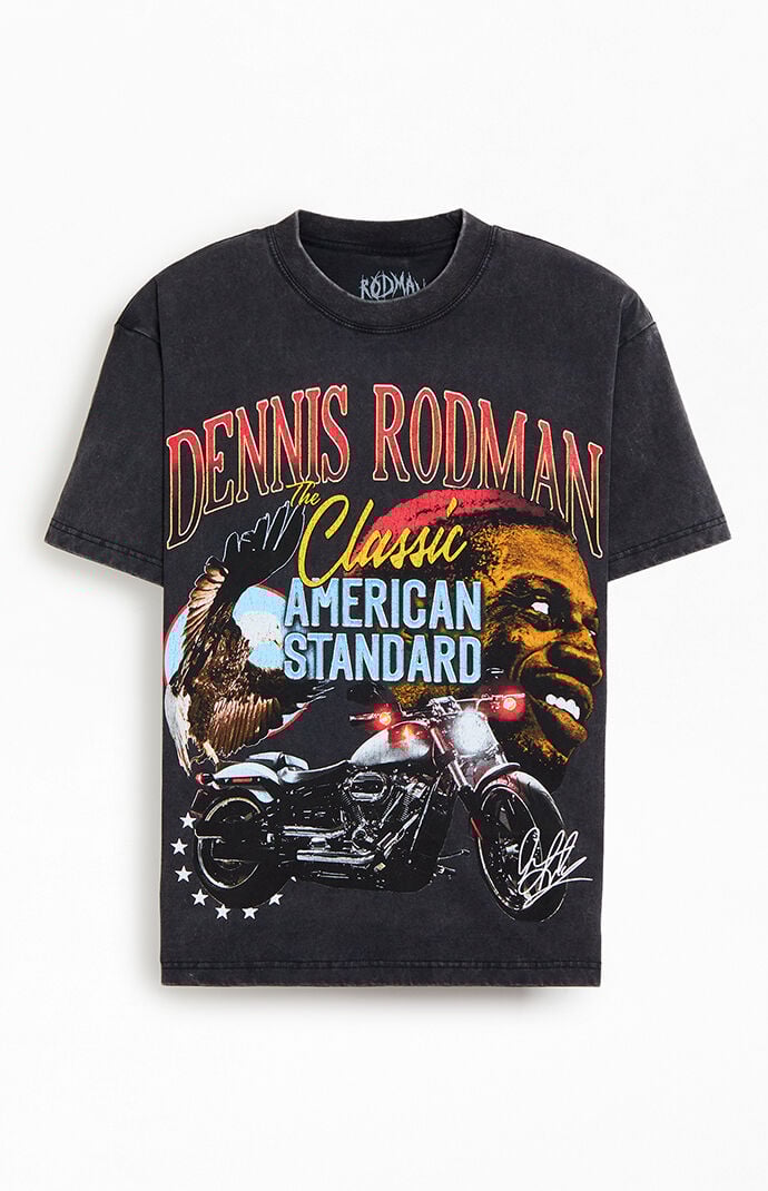 ★PACSUN★ RODMAN BRAND チーター Tシャツ New Dennis Rodman Pacsun Shirt Men's XLarge White Graphic