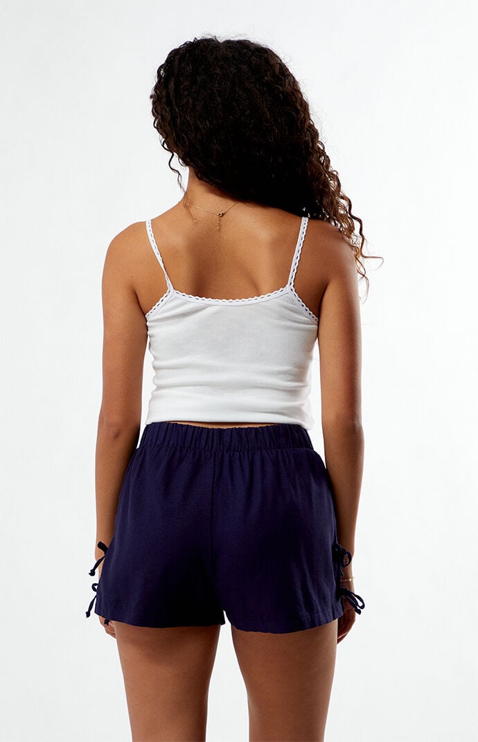 ★★Adairs★★ Archive Shorts Navy IX9641 Your Favorite Linen Tie Shorts | PacSun