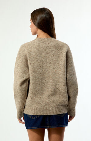 Rumi Speckle Knit Crew Neck Sweater image number 3