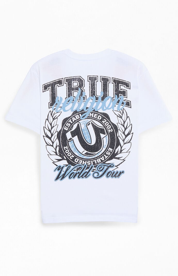 True Religion World Tour Crest Logo T-Shirt