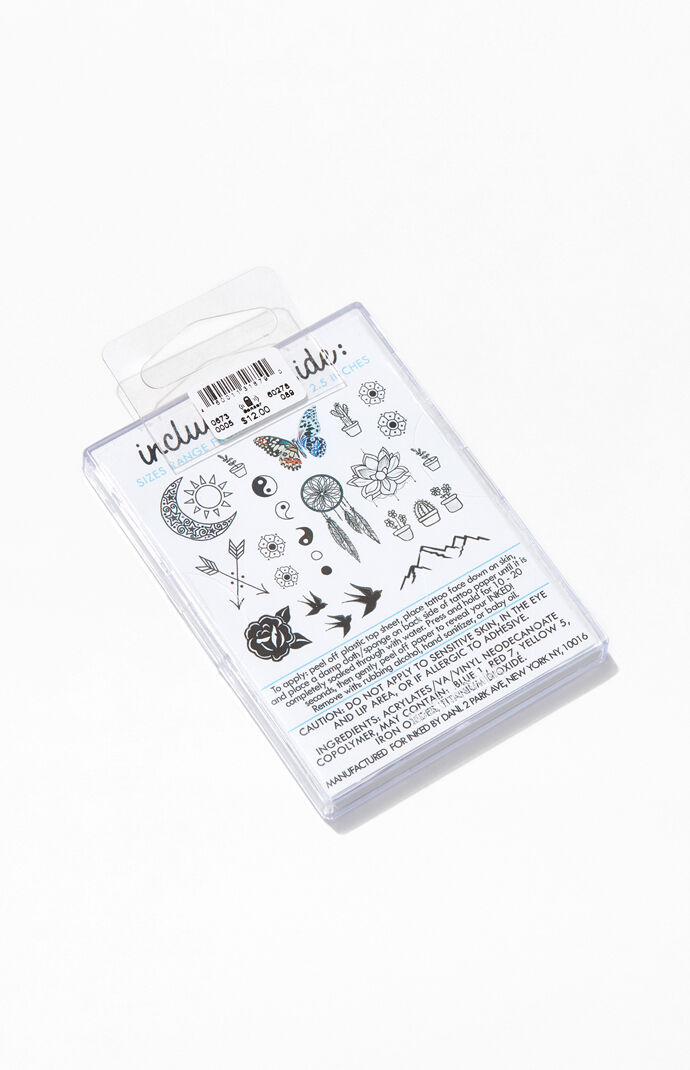 Free Spirit Temporary Tattoo Pack