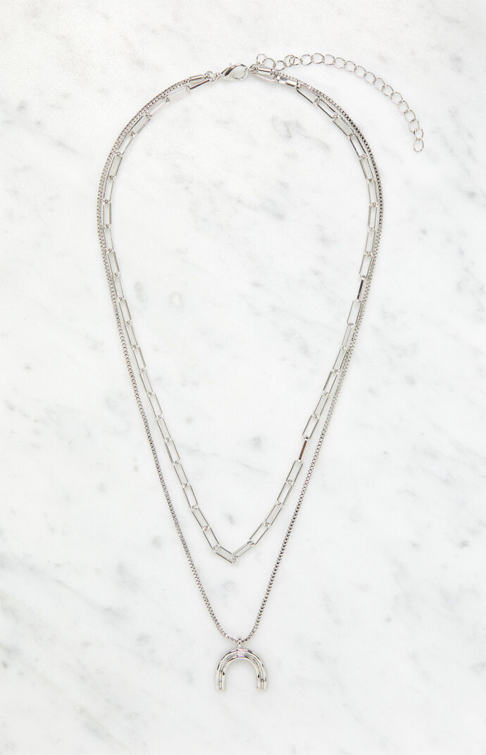 Silver Rainbow Necklace