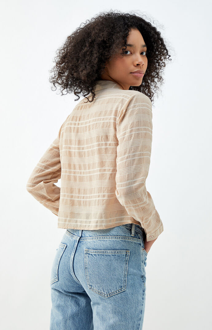 '90s Chiffon Button Down Shirt