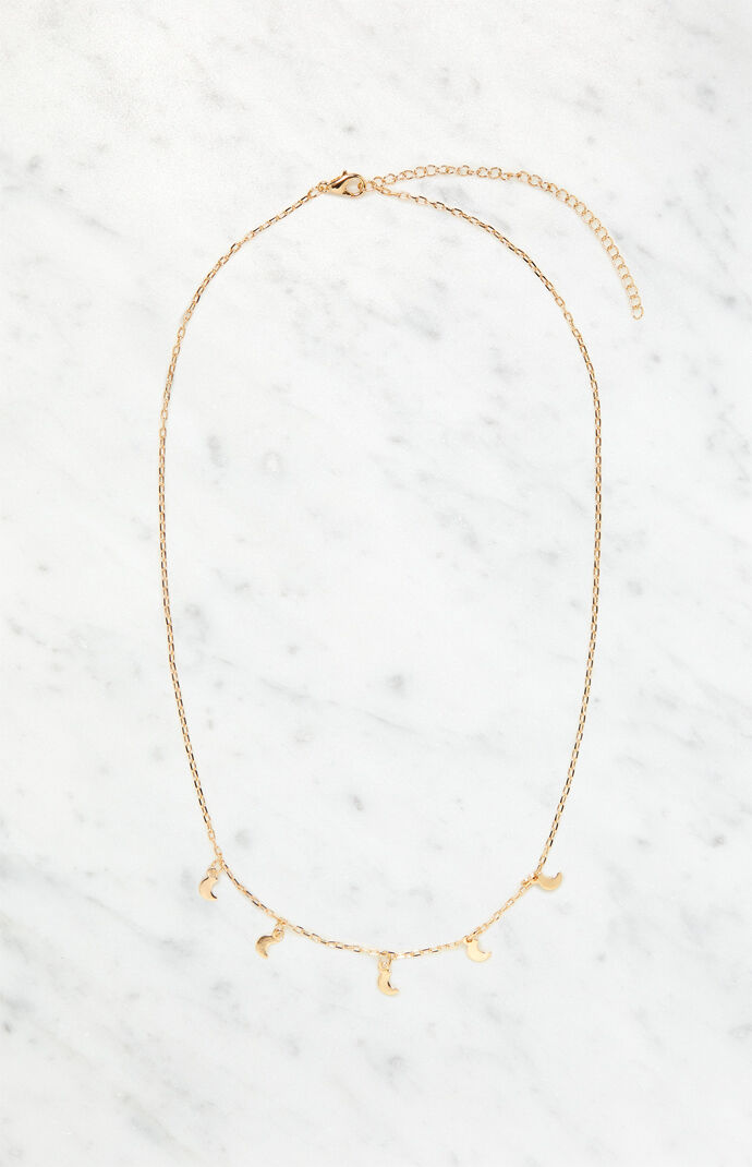 Mini Multi Moon Necklace