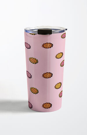 Doodle By Meg Happy Flower Travel Mug image number 1