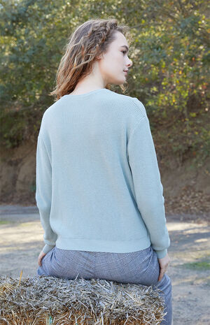 Pale Green Pullover Sweater image number 3