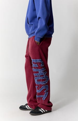 Ghost Applique Washed Baggy Sweatpants image number 4