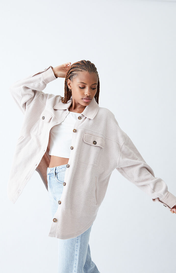 PacSun Homecoming Button Down Shacket PacSun