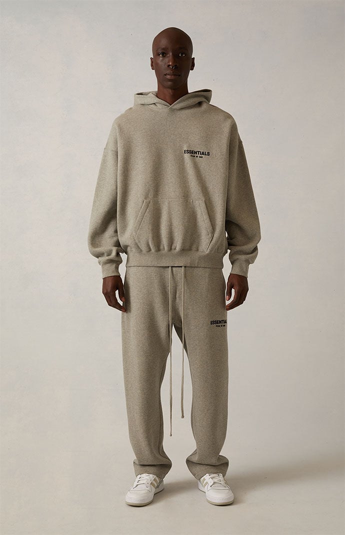 Fear of God Essentials Dark Oatmeal Hoodie | PacSun