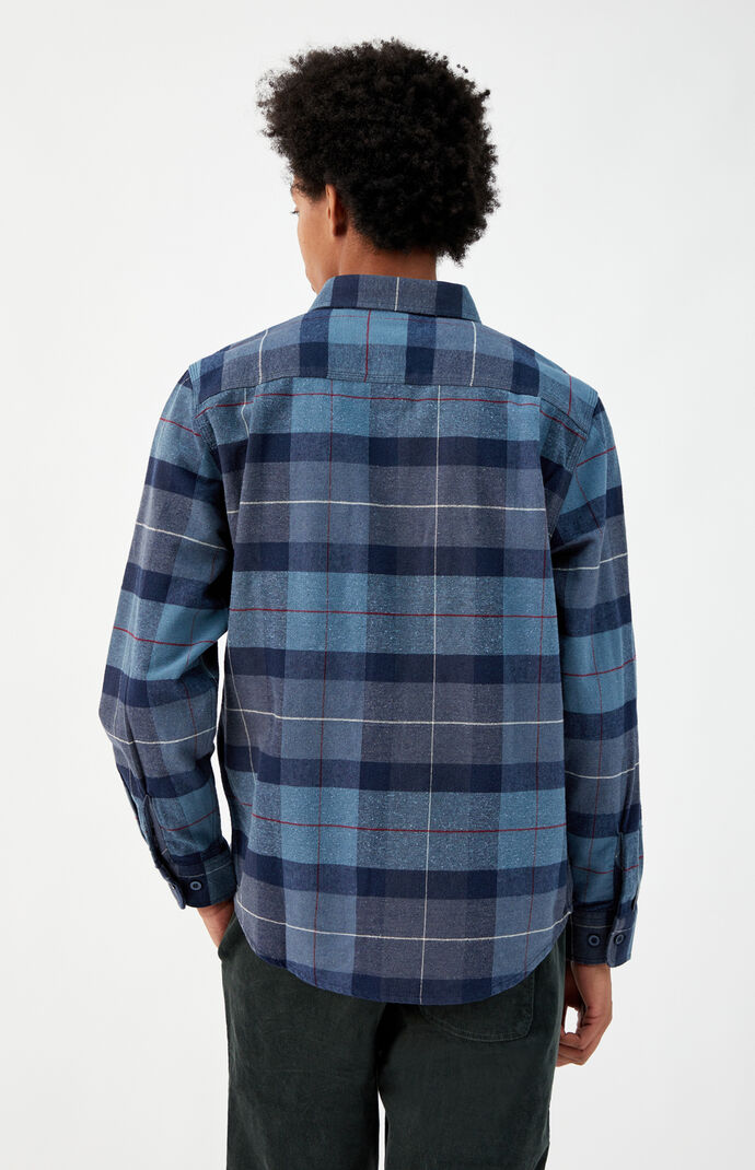 Blue Bowery Plaid Flannel Shirt