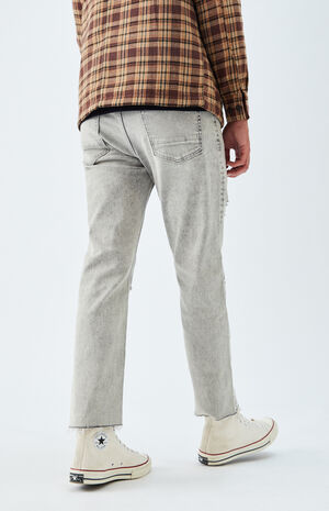 Gray Ripped Vintage Loose Jeans image number 4