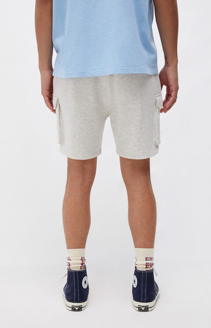 PacSun Oatmeal Fleece Cargo Shorts | PacSun