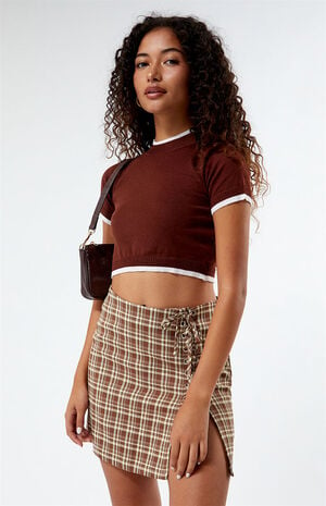 Knit Cropped Sweater Top